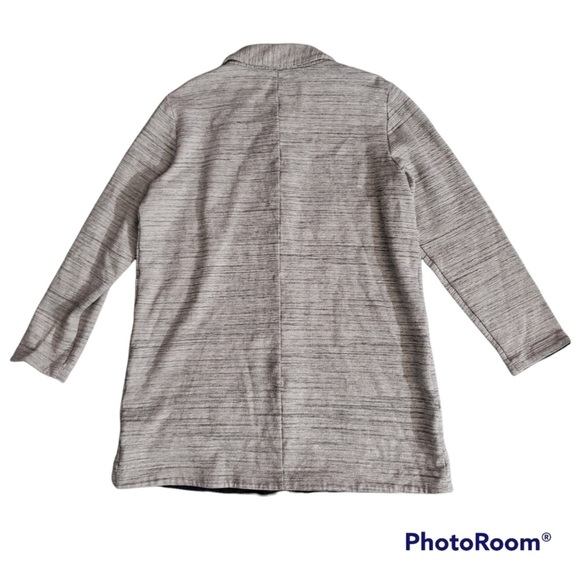 Eileen Fisher Chevron Knit Long Shacket Size M - Picture 8 of 12